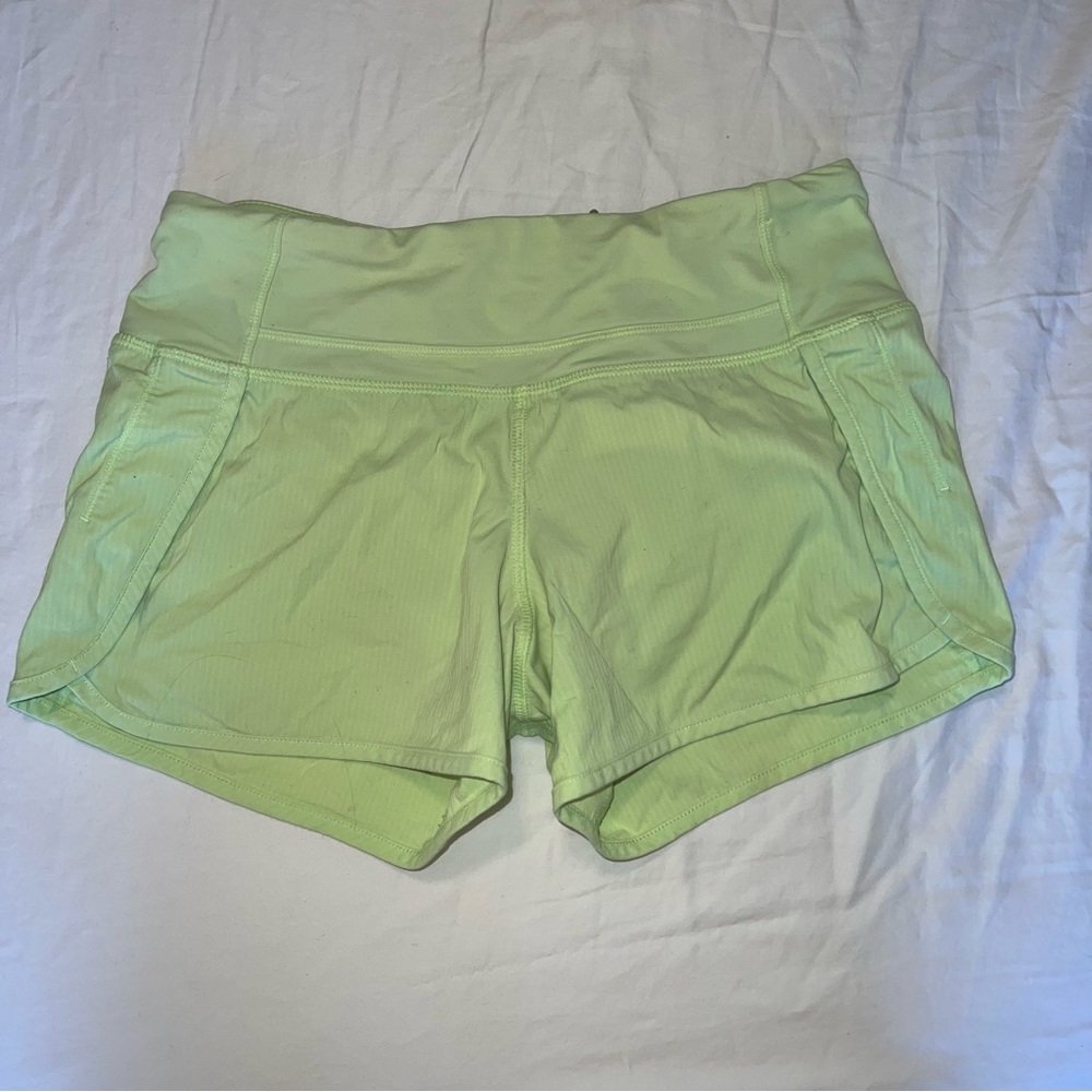 Lime Green Lululemon Shorts